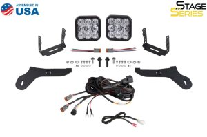 Ford F-150 Raptor LED Pod Light Kit - Bumper - Diode Dynamics - SS5 Sport - White - `17-`20